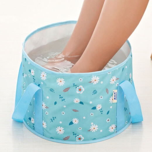 Raft core folding basin portable travel bucket foot soaking bucket travel face wash cloth bag basin portable water basin aluminum film insulation with lid yellow lemon