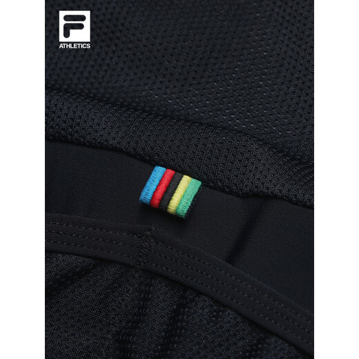 Pantalones de ciclismo de hombres Fila 2025 Summer Nuevo estilo Bicicleta Sports Consejados apretados Shorts Dark Black-Bk XL 180/88a