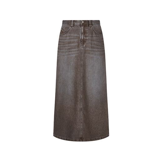 
JNBY/Jiangnan Buyi 25 autumn new product skirt for women A-type soft and elastic cotton 5P7D13240 496/Blue Coffee XL