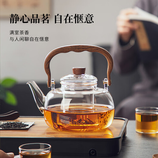 TEAHUE glass teapot high temperature resistant thickened tea boiler electric ceramic stove household lifting kettle special for boiling water and making tea