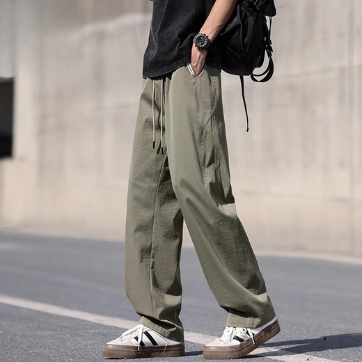 Lomon Men's Summer Thin Loise Straint Casual Pants Teen Модные брюки CJ6636 черные m