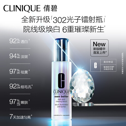 Clinique 302 Photon Laser Bottle Whitening Blemishes and Acne Marks Essence 50ml Birthday Gift