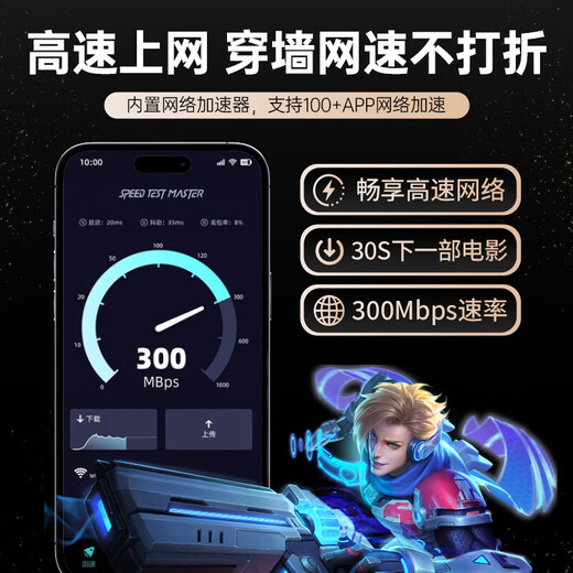 Feijin 2025 new national traffic card 5Ghz portable wifi6 wireless network card wif mobile car wilf router unlimited three-network universal portable high-speed broadband card-free premium version free half-year traffic * 5G dual band - SF Express