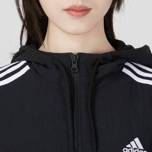 Adidas offizielle Schiffsgeschäft Frauenkleidung, neue Sportbekleidung, ungezwungene Kapuzenjacke, atmungsaktive wobdliche windprobische Jacke, Top, gestickte Logo/Lined/Shop Manager Hauptempfehlung s s
