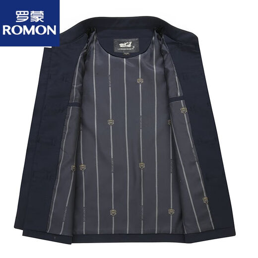Romon Vatertagsgeschenk Frühling, Herbst und Winter langärmelte Jacke Tang Anzug Männer Chinesische Stil mittleren Alters und älterer Vater trägt Hanfu schwarz (oben) 8013 2xl 185 (geeignet für 160-180jin [Jin gleich 0,5 kg])