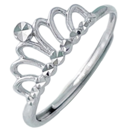 Laomiao's fashionable and simple platinum and elegant Queen's Crown ring for women is a Chinese Valentine's Day gift for girlfriend and wife. Platinum and elegant Queen's Crown ring for women, about 1.88g