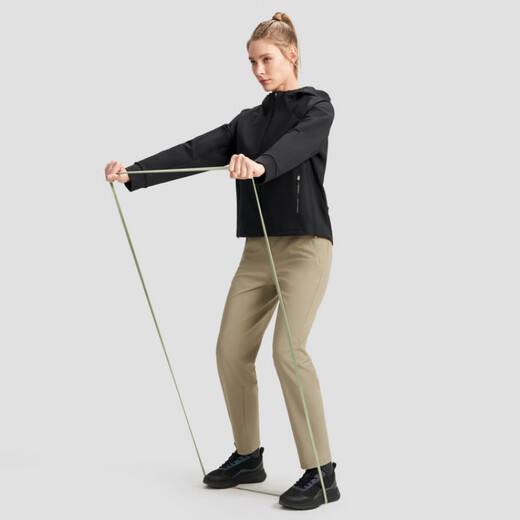 迪桑特（DESCENTE）TRAINING系列针织运动连帽宽松上衣夹克女款 WT-WHITE L