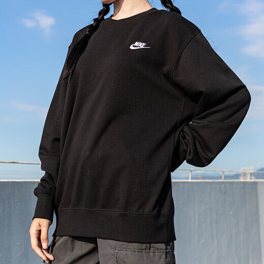 
Nike (NIKE) sweatshirt men and women spring and summer couple sports French terry round neck top comfortable and durable pullover jacket BV2667-063 S