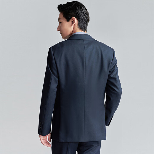 Angel Bird Formal Suit (Top) Business Men's Double Slit Wool Jacket Thin KEBB253011U Twilight Blue 48B