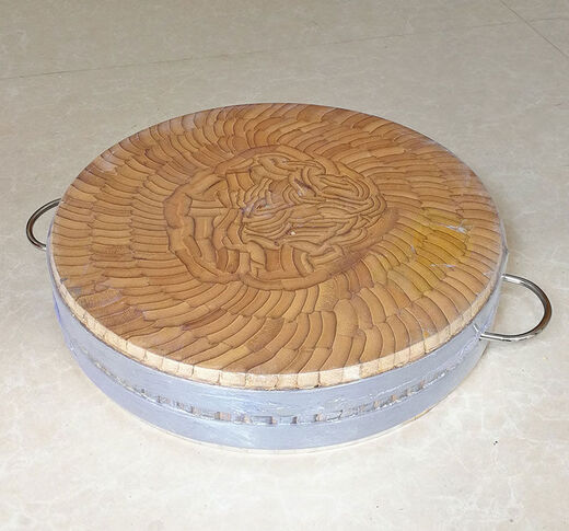 圆形加厚竹片砧板整竹商用剁骨头剁肉菜墩加大号案板切菜板 5012双箍