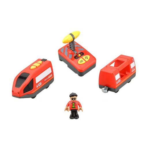 Tbkjoys Fernbedienung Hochgeschwindigkeit Elektromütiges Zugspielzeugkompatible Holzstrecke Kinder Fernbedienung LKW RC (Farbbox