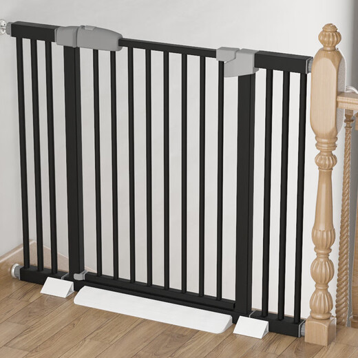 Guardage de l'escalier Porte de sécurité pour enfants garde-corps de porte de porte de porte de balustrade de baignade pour bébé clôture [audacieuse et épaissie] Largeur applicable 104-111cm 103 Hauteur [noir givré]