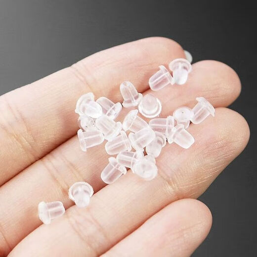 Silicone anti-falling ear plugs for sleep, firm ear studs, super tight universal anti-allergic advanced ear caps, earrings and ear buckle plugs, transparent silicone ear plugs - large size - 20 pcs