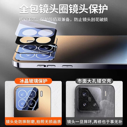 It is suitable for Xiaomi 15spro mobile phone case, new Xiaomi 15pro micro-matte protective cover, Xiaomi 15ultra lens, all-inclusive anti-fall, high-end xiaomi15 men's and women's case, graphite black LENS frosted glass | built-in lens film | explosion-proof and anti-fall Xiaomi 15S Pro