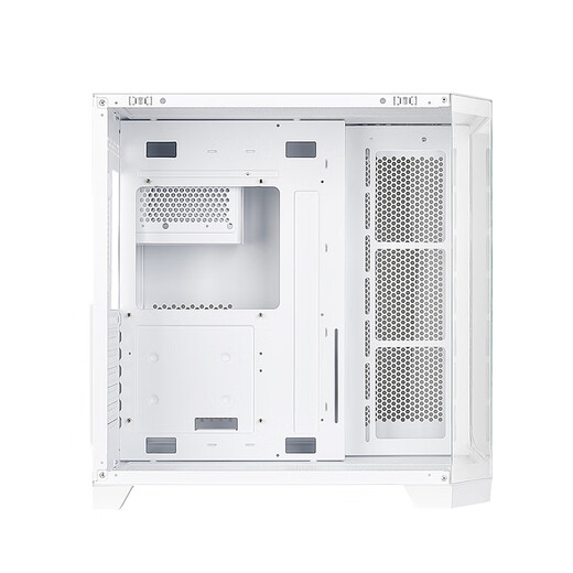 航嘉（Huntkey）S980龙卷风悦享版  360机箱无立柱海景房  S970暴风雪冰刃版电脑主机机箱（支持ATX主板/360水冷） S970暴风雪MAX冰刃版-白色 单机箱