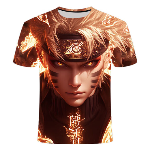 Футболка Bamaitu Naruto Новая летняя новая футболка с короткими рукавами.