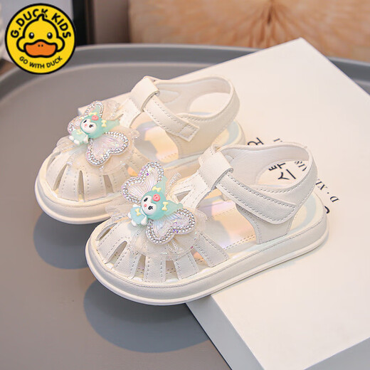 G.Duck Kids Little Yellow Duck Girls Sandalen Süße Bow Kulomi 2025 Sommer Neue Kinderschuhe Anti-Schlupf-Mode und vielseitig DM-9902 Pink 28 Größe 16,5 cm