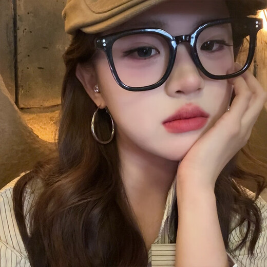 Miao Yijia Silver Plain Hoop Earrings for Women 2025 New Simple Round Face Earrings Light Luxurious Temperament Hoop Earrings Thick Edge Earrings 5cm Pair