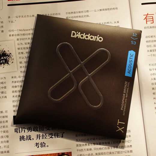【自营 】DAddario达达里奥美产镀膜XT民谣电吉他琴弦磷铜镀膜XS琴弦防锈 XSAPB1047 磷铜民谣吉他琴弦