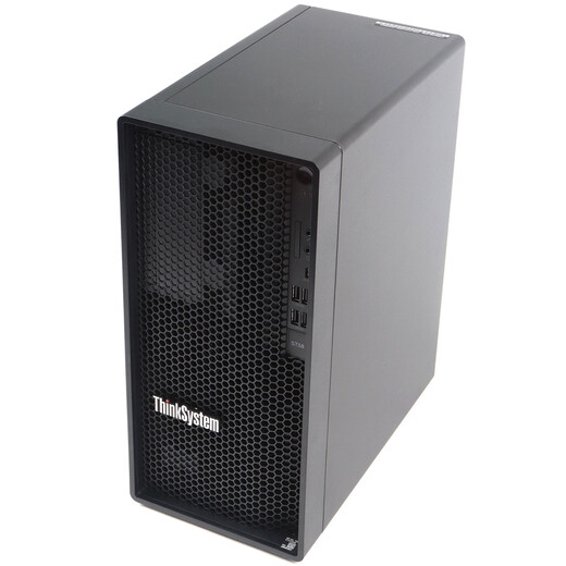 Небольшой сервер Lenovo ThinkSystem ST58 v2 высотой 4U с четырехъядерным процессором Xeon E-2324G, 3,1–4,6 ГГц, 64 ГБ памяти, 2, твердотельный накопитель корпоративного класса, RAID1, 1,92 Тбайт.