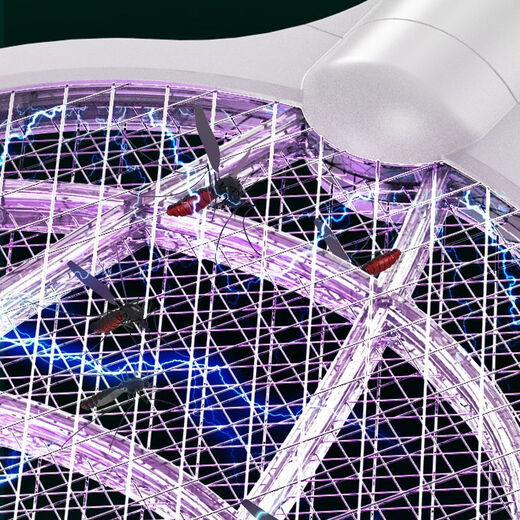 Joyoung Powerful Electric Mosquito Swatter for Bedroom and Household Intelligent Two-in-One Mosquito Killer Artifact Lithium Electric Mosquito Swatter for Household Rechargeable Multi-Function Random Model (No Charging Cord)