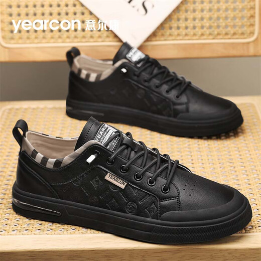 Yierkan Shoes Men's 2025 Summer Casual Shoes Men's British Business Leather Shoes Fashion Soft Sole Slip-on Shoes