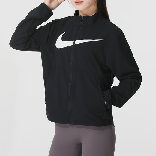 耐克（NIKE）外套女装夏季新款户外健身出行运动服立领防风休闲夹克HV2648-010 HV2648-010黑色 M