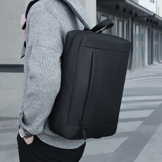 Large capacity business computer bag backpack 15.6-inch laptop bag Xiaomi same style men and women double backpack black