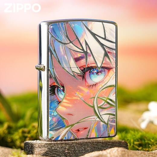 Zippo plus léger Zpoo Windproofropo Zppo Kerosène Gift Silver Firling Girl Silver [sans huile] Dy9902DK