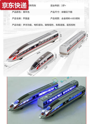 Yunmao High-speed Railway toy train remote control alloy Fuxing EMU model toy simulation Harmony children electric boy manual version alloy Fuxing EMU single section