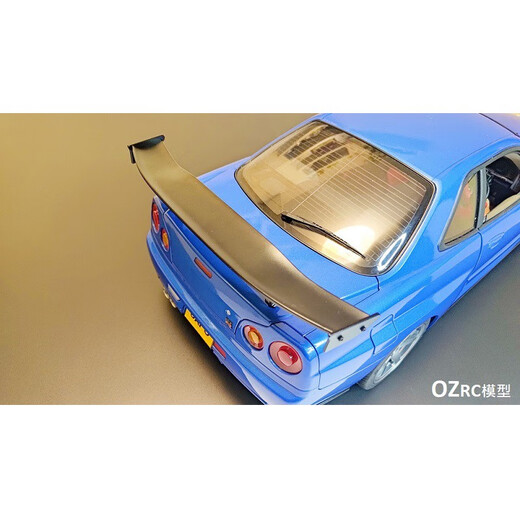 CD15829 GTR R34 GT款式 金属尾翼 仿真遥控模型车 改装OP件