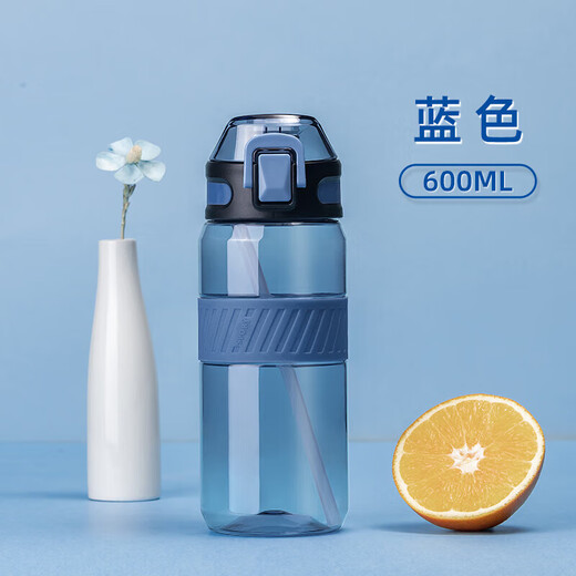 Tuanqi Water Cup Women's grande capacité Style d'été Paille Paille à haute température Big Belly Cup Special Special Kettle Plastic Cup ZKBHSL-12159 Transparent 400 ml Strip Style