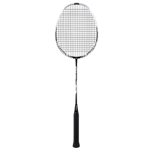 Witess Badminton Racket 720 Doppeler Schuss Vollkarbon kämpfend-resistant haltbarer Kohlefaser-Einsatz-Set-Set bunte schwarze 723-Single [6U Full Carbon] Breaking Wind Pulling Line 27 Pfund [Intermediate Player]