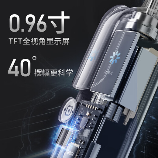 BAIR i6 large-screen visual smart blue light whitening set sweeping sonic electric toothbrush deep cleaning adult automatic soft-bristled gum protector for girlfriends and boyfriends new product i6 pink