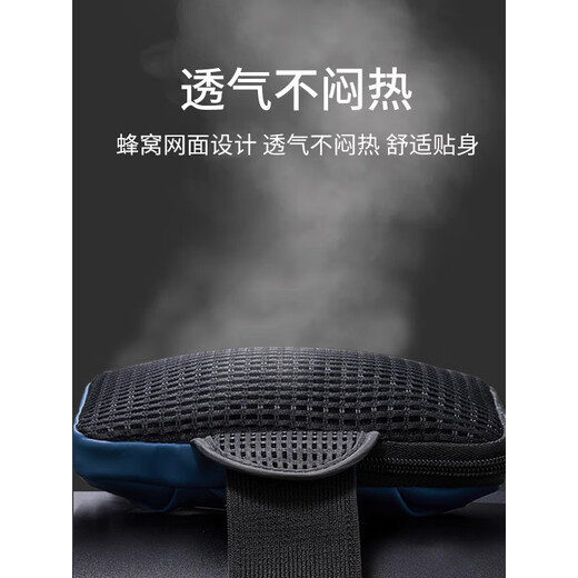 He Jiagong Running Cell Phone Bag Sports Arm Bag Sports Arm Cover Men's and Women's Fitness Equipment Waterproof Lightweight Wrist Universal Bag Classic Black
