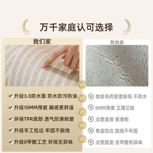 德国地毯2025新款客厅奶油风轻奢高级沙发茶几毯免洗可擦防水地垫 160*230cm(适合2-3人沙发) 云颜-16867