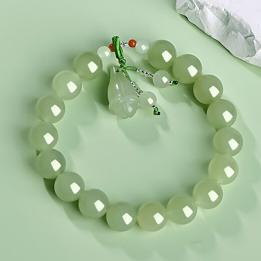 Кейук -живой отбор Hetian Jade Bracelets Женщины множественные стили Lulutong Hetian Jade Bead Bracelets нефриты браслеты нефритовые браслеты Magnolia Цветочные аксессуары +10 мм D2575Z