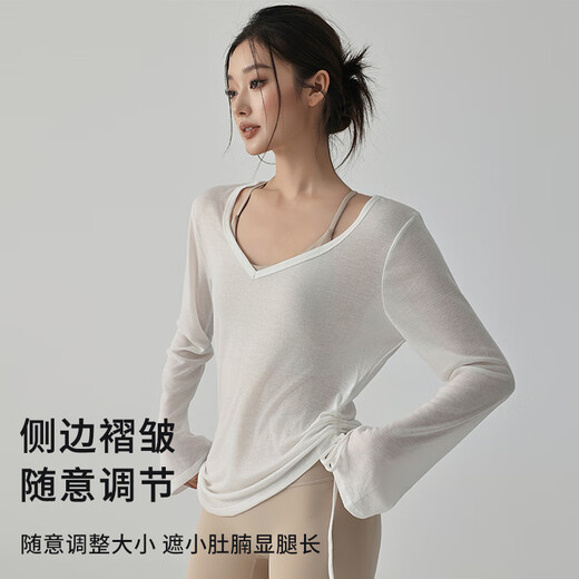 Xue Ximan's new loose sports blouse women's advanced professional training fitness Pilates top quick-drying yoga wear long sleeves
