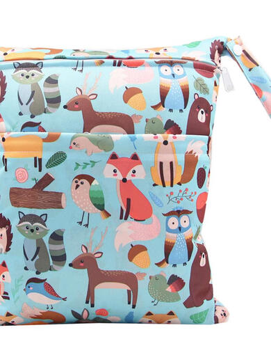 SARTILL baby stroller hanging bag stroller hanging bag diaper bag out-and-out storage bag clothes diaper portable storage bag aircraft car double layer large 36*30CM