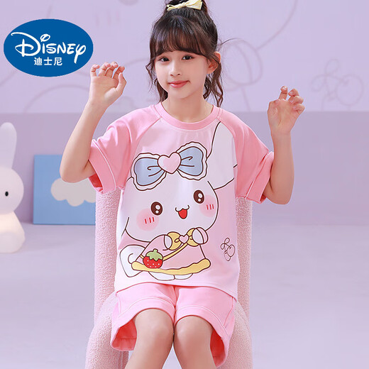 
Disney baby new girls pajamas summer short-sleeved cartoon thin children girl boy cute home suit medium big children YR-short round-6630 color-inserted dormitory 170 10 yards recommended height 105-115CM