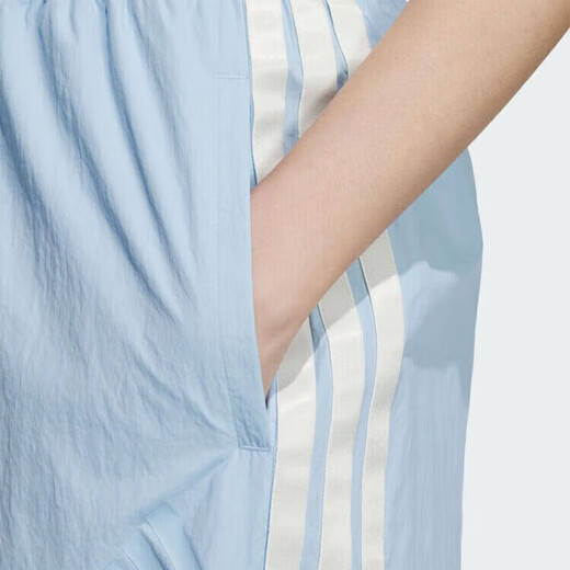 Adidas Women's Pantals 2025 Été Nouveau pantalon droit tissé à trois doutes pantalons à banane en vrac pantalon pantalon sportif Ke5789 M