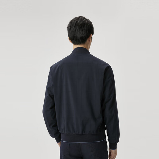 Jinba men's short version simple business casual spring and autumn new jacket men's BKDT1166 dark blue 2XL