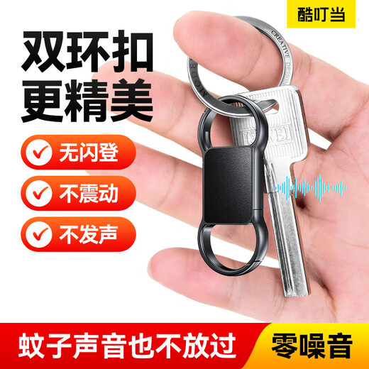 Cool Dingdang Recording Pen, small mini anti-cheating artifact, professional recording equipment to convert text meeting minutes recording artifact, keychain-shaped portable ai smart monitoring listener, Android version, voice-activated recording + 20 hours of recording + voice to text, 32G, can store 160 hours of recording