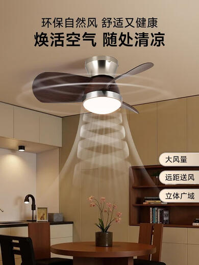 Aoduo 2025 new restaurant fan light Bauhaus medieval fan light integrated bedroom fan ceiling light A1 living and dining room TCLE9923