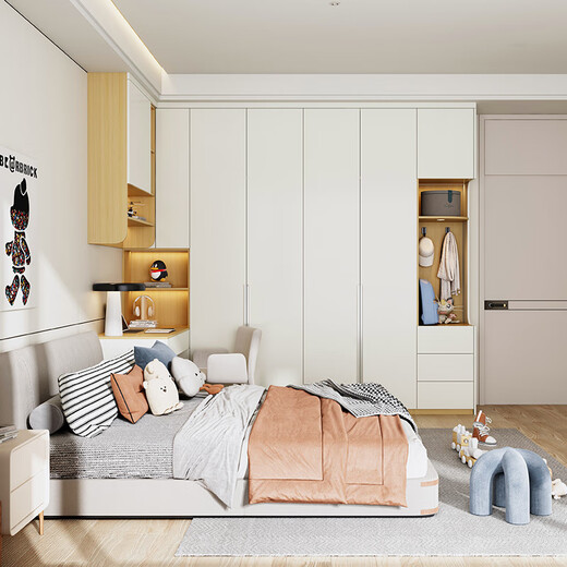 Sophia Wardrobe Whole House Customization Bedroom Cabinet Storage Cabinet TV Cabinet Sideboard New 39800 Smart Whole House Package Make an Appointment to Measure the House Fee Consult to Get the Design Drawing