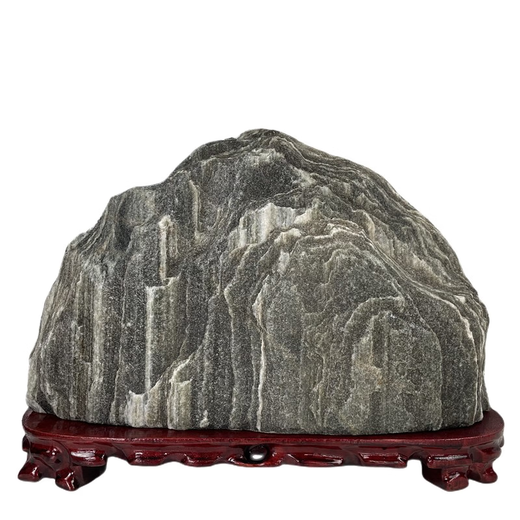 Lob die Fantasie Taishan Stones auf die Originalsteine, um die Ecken zu bilden und die Bergsteine zu stützen.