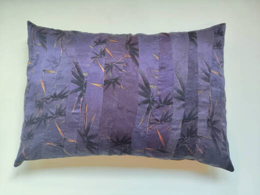 MPPMCK Mulberry Silk Einer Schleier Patchwork Kissenbedeckung Push Cover Kissenabdeckung No Core 1048*48 cm