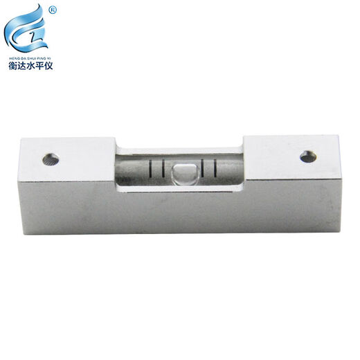 高精度金属条式水准仪5012长条形水准泡铝制玻璃迷你小型水平气泡 501012mm银壳白水15分