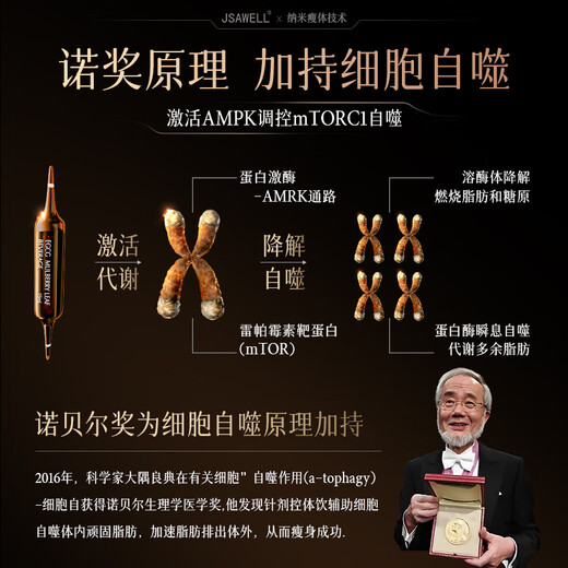 JSAWELL进口专利纤体针饮EGCG白芸豆阻断剂减肥瘦肚子控体燃脂全身美体饮