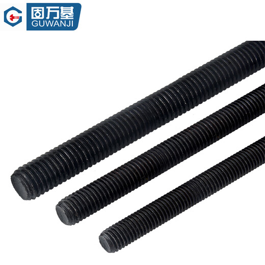 Guwanji 8.8/10.9/12.9 grade high-strength screw rod with full thread thread DIN975 through rod full thread screw M6-M48 10.9 grade black M30x1 meter 2 pcs